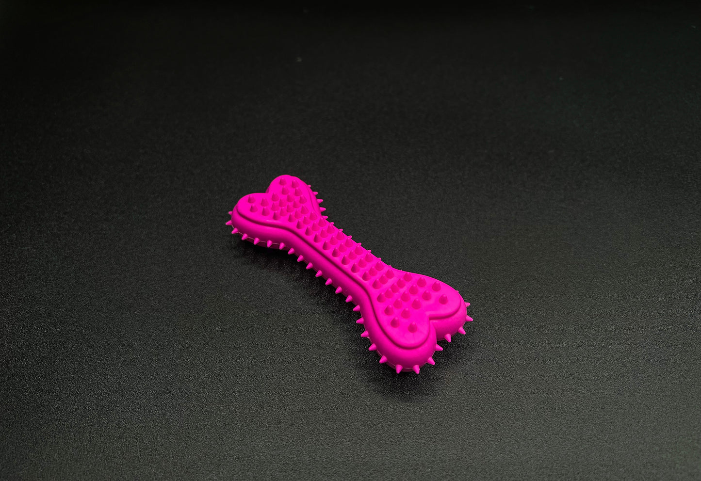 DOGHOUSE™ HEART SHAPED SPIKED RUBBER CHEW BONE